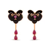 Black Orchid Küpe 2